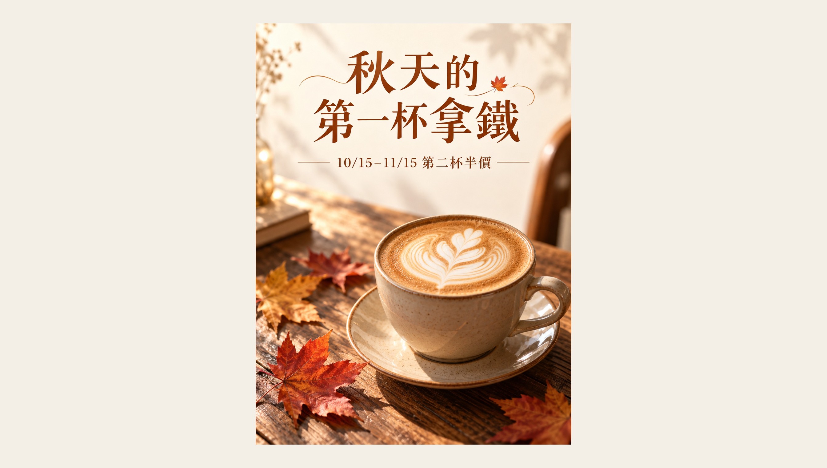 Codex 照海報說明用內建生圖畫的秋季活動海報（做這篇時實測）