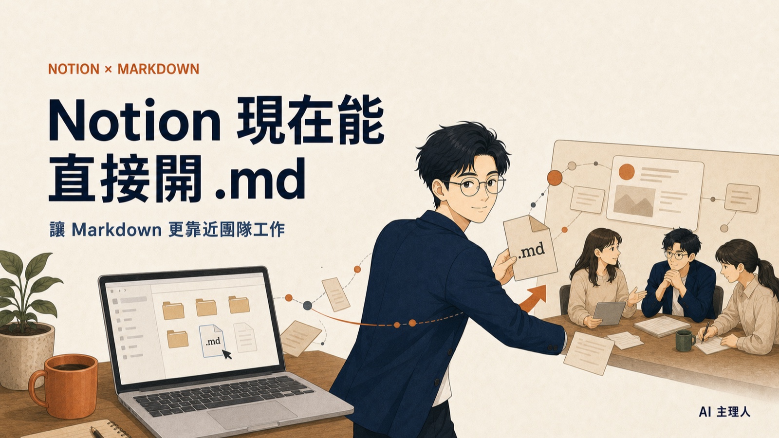 Notion 現在能直接開 .md:讓 Markdown 更靠近團隊工作