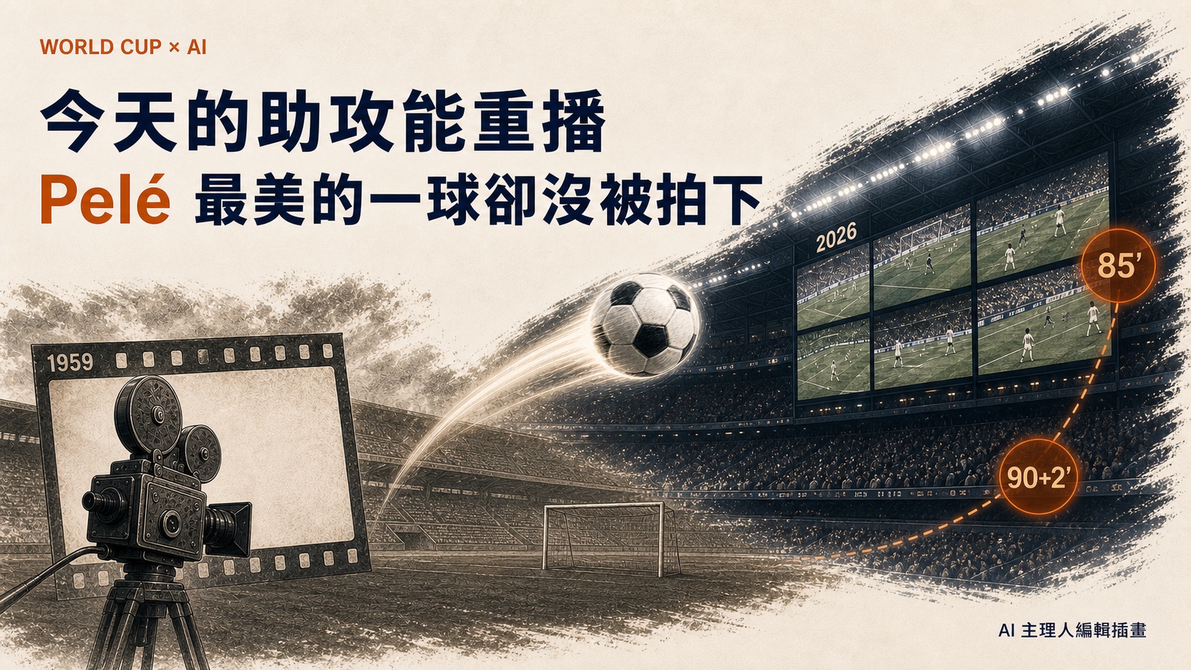 梅西的兩次助攻能一直重播,Pelé 最漂亮的一球卻消失了 67 年
